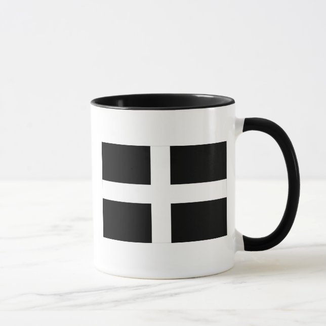Cornwall - Cornish Flag / St. Piran's Mug (Right)