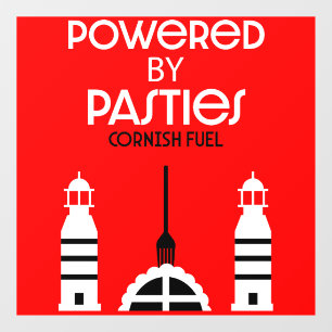 Cornwall Cornish Pasties English Food Window Cling