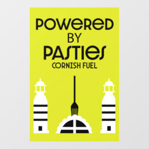 Cornwall Cornish Pasties English Food Window Cling