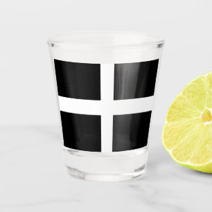 Cornwall county flag shot glass