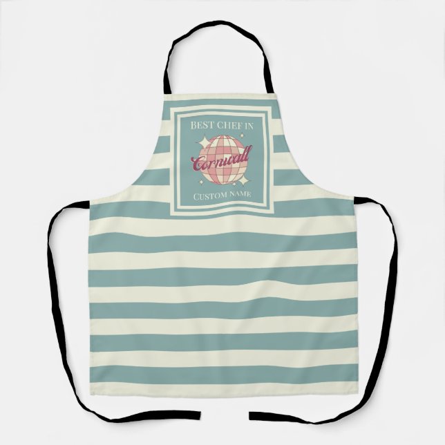 Cornwall England UK  chef cooking Apron (Front)