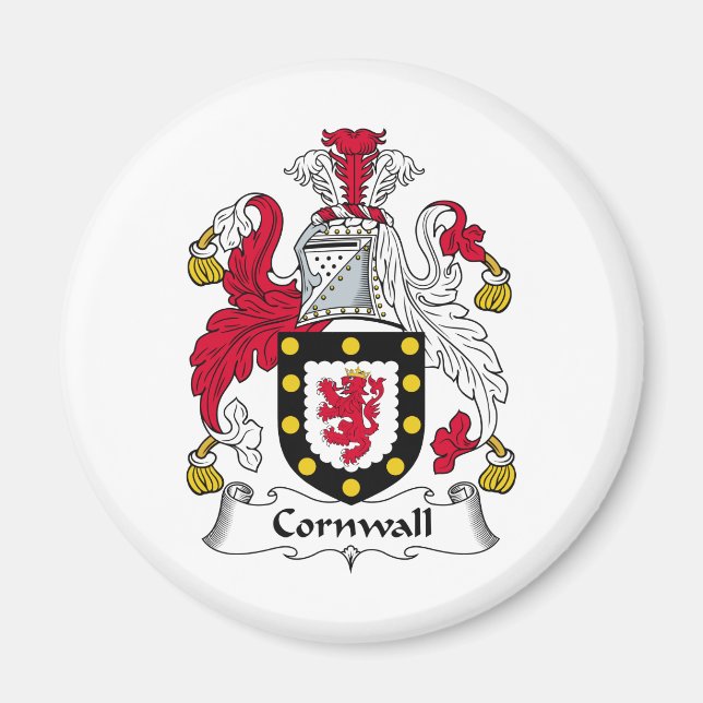 Cornwall Family Crest Magnet (Front)