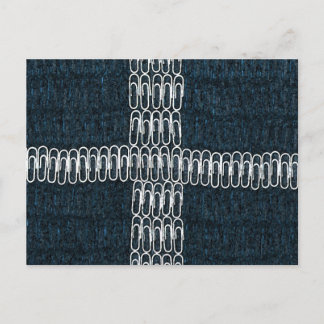 Cornwall Flag of Paperclips Postcard