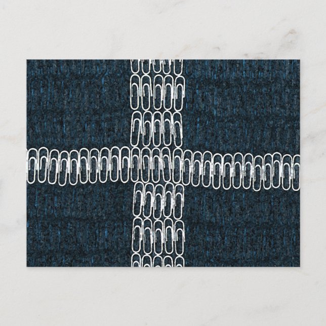 Cornwall Flag of Paperclips Postcard (Front)