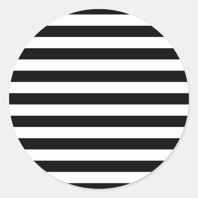 Cornwall flag stripes classic round sticker (Front)