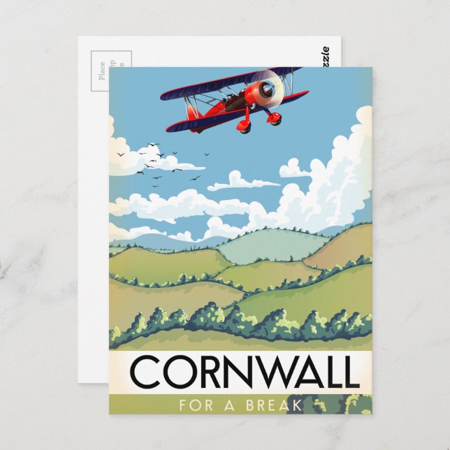 Cornwall For a Break Postcard (Front/Back)