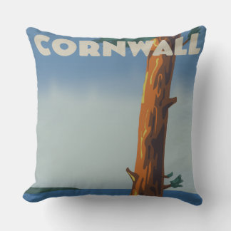 Cornwall go by train canvas print cushion