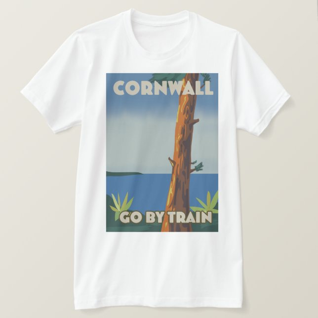 Cornwall go by train T-Shirt (Design Front)