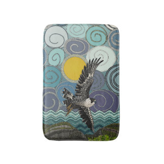 Cornwall peregrine falcon bath mat