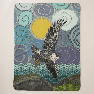 Cornwall peregrine falcon sherpa blanket