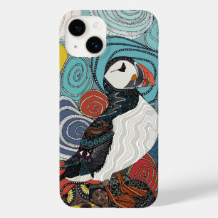 Cornwall puffin Case-Mate iPhone 14 case