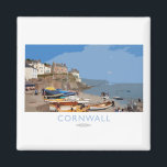 Cornwall Railway Poster Magnet<br><div class="desc">Vintage Railway style poster featuring Kingsand,  Cornwall,  England.</div>