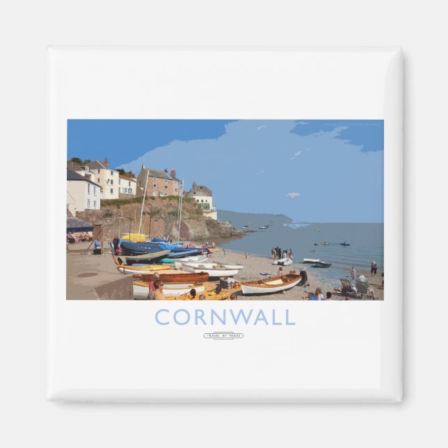 Cornwall Railway Poster Magnet (Front)