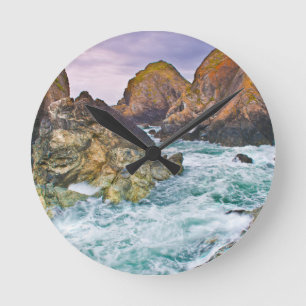 Cornwall Rocks Round Clock