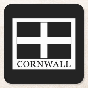 Cornwall Square Paper Coaster