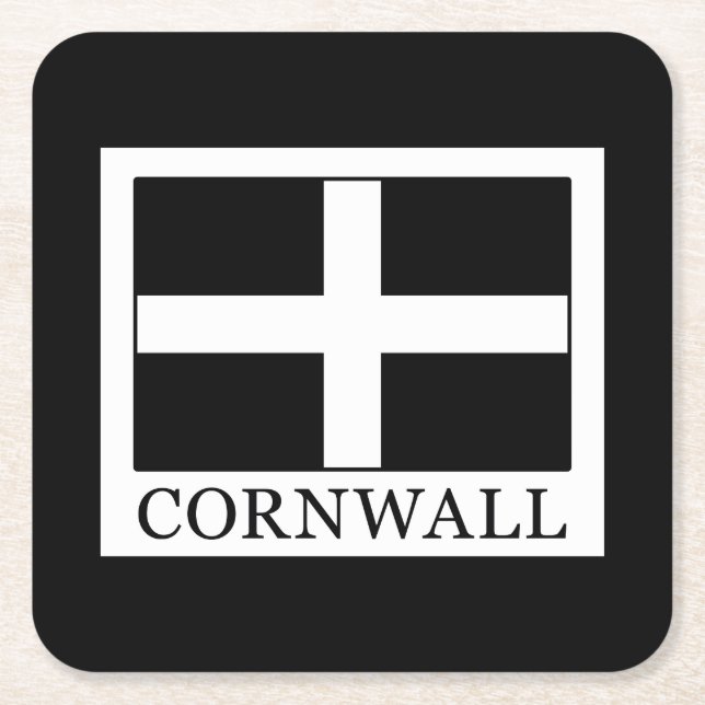 Cornwall Square Paper Coaster (Front)