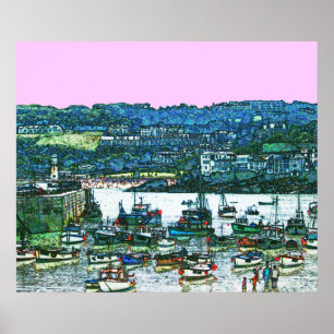 Cornwall St Ives harbour poster FROM 8.99