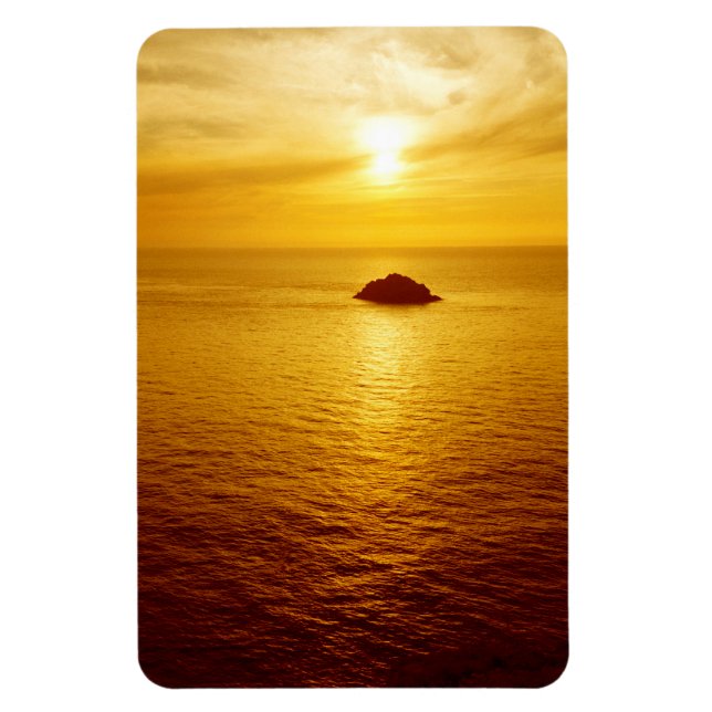 Cornwall sunset magnet (Vertical)
