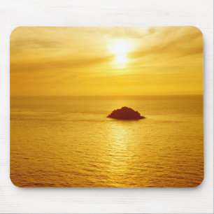 Cornwall sunset mouse mat