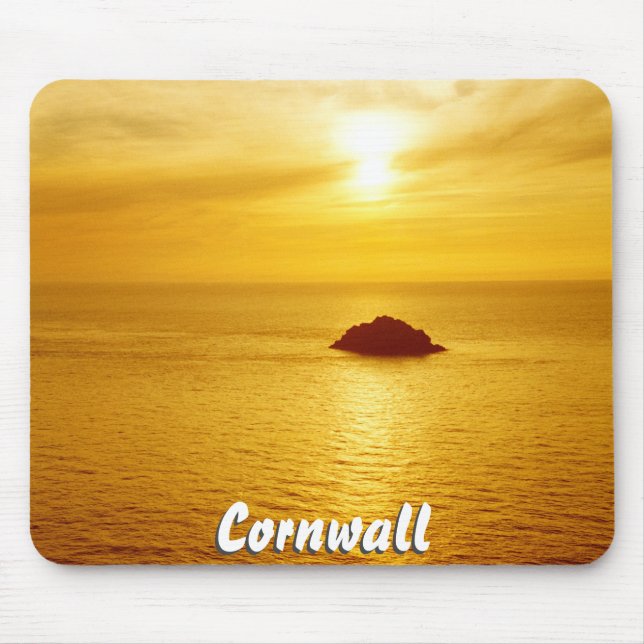 Cornwall sunset mouse mat (Front)
