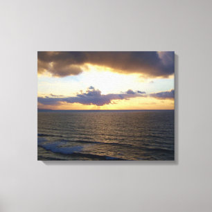Cornwall Sunset Near Saint Agnes Poldark Country Canvas Print