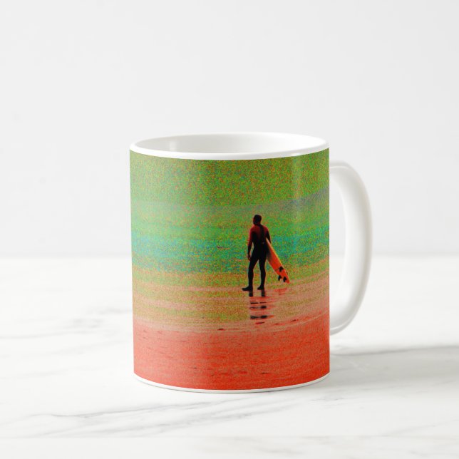 Cornwall surfer coffee mug (Front Right)