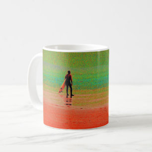 Cornwall surfer coffee mug