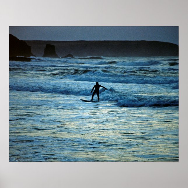 Cornwall surfing poster (Front)