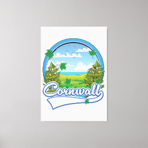 Cornwall Travel logo Canvas Print