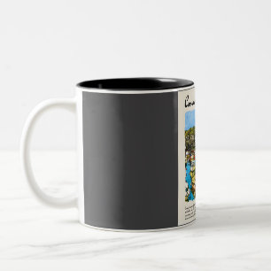 Cornwall Vintage Watercolour Travel Two-Tone Coffee Mug