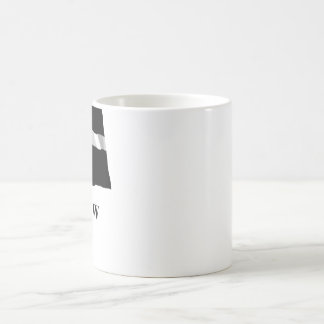 Cornwall Waving Flag with Name in Cornish Coffee Mug