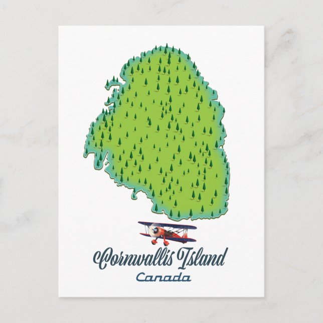 Cornwallis Island, Canada Travel map Postcard (Front)