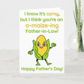 Corny, A-Maize-Ing Father-in-Law Father's Day Card