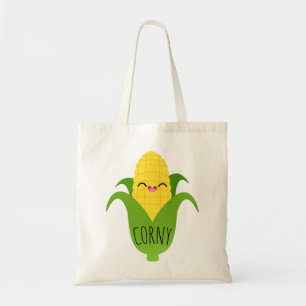 Corny Cute Corn on the Cob Foodie Tote Bag
