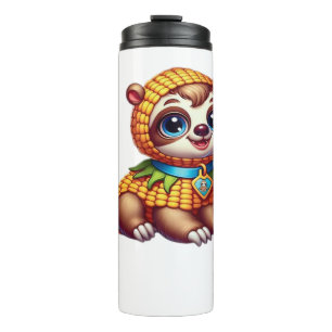 Corny Cuteness Halloween�s Sweetest Sloth Oversize Thermal Tumbler