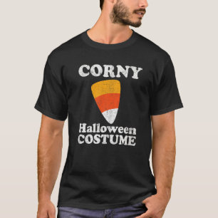 Corny Halloween Costume  Candy Corn Retro 80's Vin T-Shirt