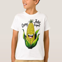 Corny Joke Expert: Fun & Whimsical Corn Graphic