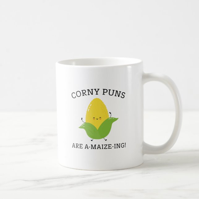 Corny Puns Coffee Mug (Right)