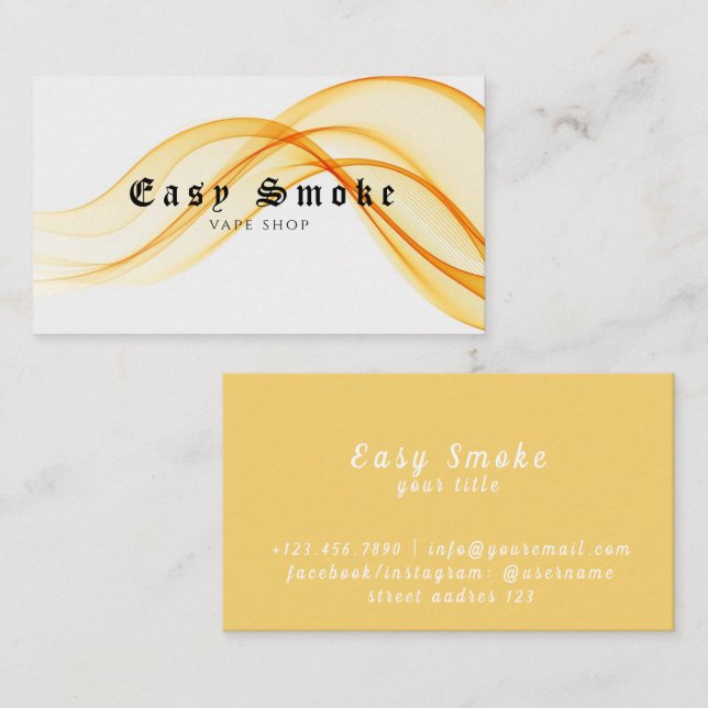 Corolful Smoke Vape Shop Business Card (Front/Back)