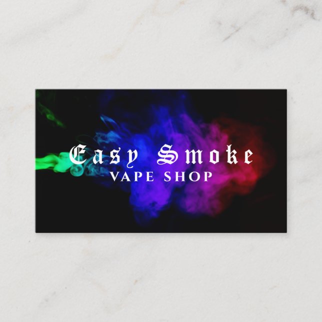 Corolful Smoke Vape Shop Business Card (Front)