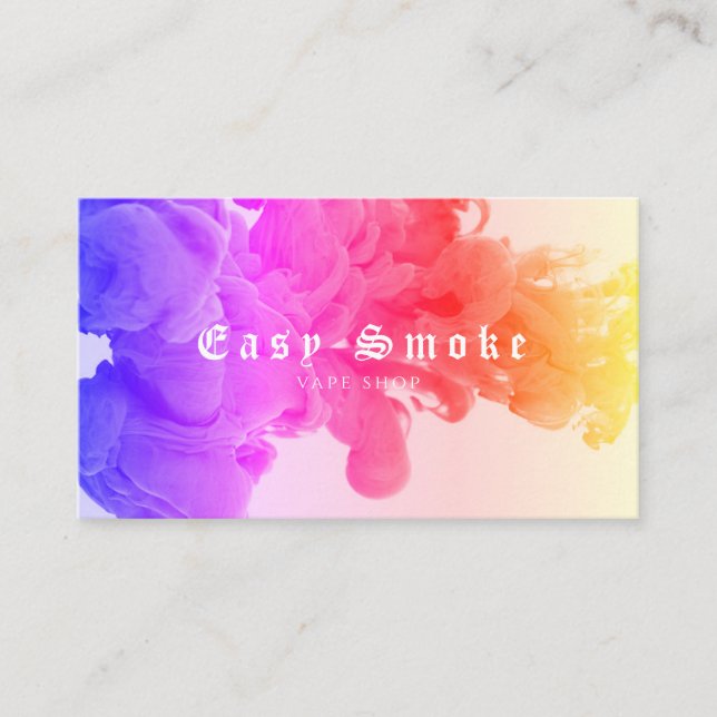 Corolful Smoke Vape Shop Business Card (Front)