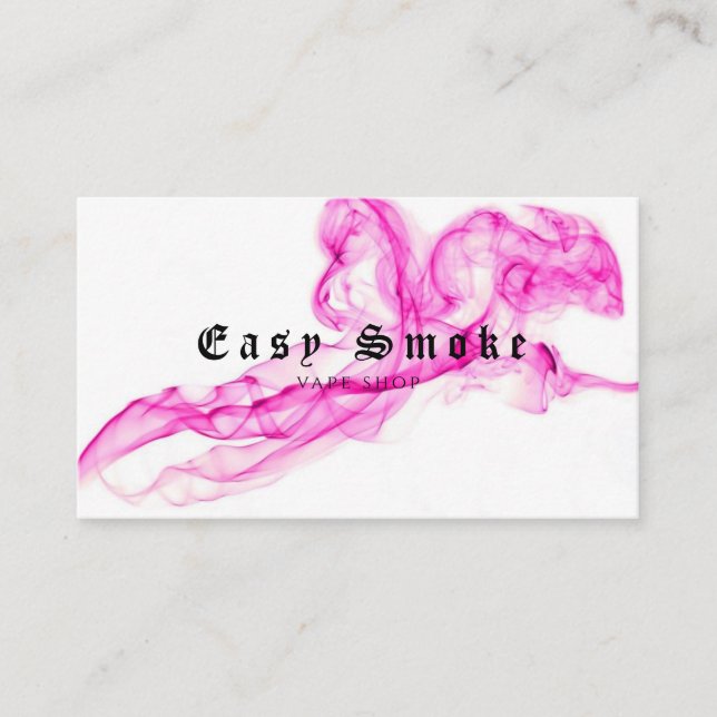 Corolful Smoke Vape Shop Business Card (Front)