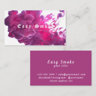 Corolful Smoke Vape Shop Business Card