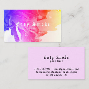 Corolful Smoke Vape Shop Business Card