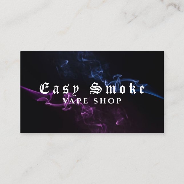 Corolful Smoke Vape Shop Business Card (Front)
