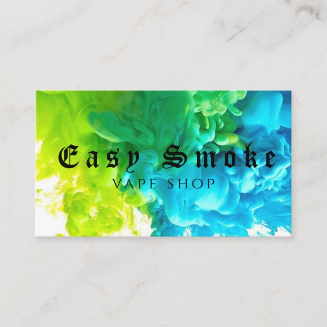 Corolful Smoke Vape Shop Business Card (Front)