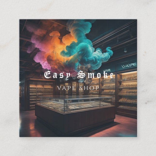 Corolful Smoke Vape Shop Business Card (Front)