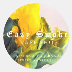 Corolful Smoke Vape Shop Classic Round Sticker