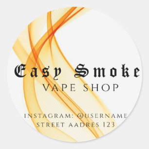 Corolful Smoke Vape Shop Classic Round Sticker