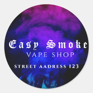 Corolful Smoke Vape Shop Classic Round Sticker